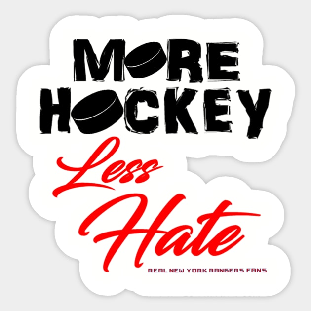 MORE HOCKEY Less Hate Sticker by RNYRF